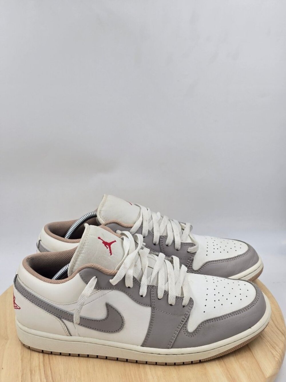 Nike Air Jordan 1 Low 'sail/college Grey' Shoes 553558-169 Men's Size 11.5